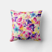 野草牧草地みすぼらしい花 クッション (裏面)