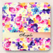 野草牧草地みすぼらしい花 コースター (正面)