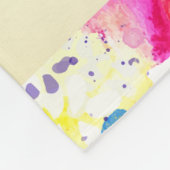 野草牧草地みすぼらしい花 フリースブランケット (角)