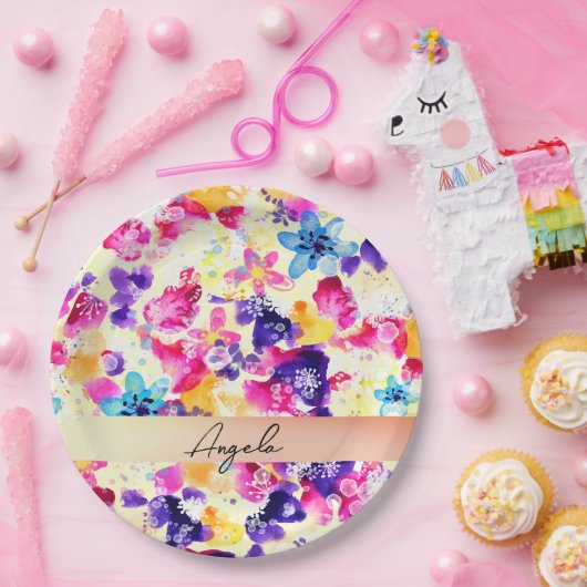 野草牧草地みすぼらしい花 ペーパープレート (パーティー)