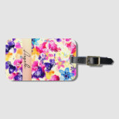 野草牧草地みすぼらしい花 ラゲッジタグ (正面横)