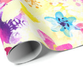 野草牧草地みすぼらしい花 ラッピングペーパー (ロールコーナー)