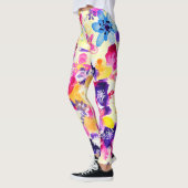 野草牧草地みすぼらしい花 レギンス (左)