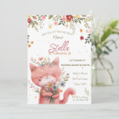 野草猫ガール誕生日 招待状 (スタンド正面)