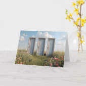 野草畑の三つの扉 カード (黄色い花)