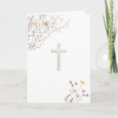 野草白い十字架 カード (正面)