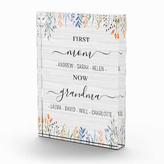 野草白木おばあちゃんの可愛い形見 フォトブロック (右)