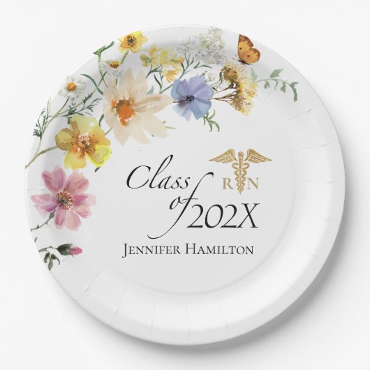 野草看護学校 | 卒業クラス ペーパープレート (正面)