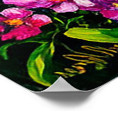 野草花が咲く高山植物 ポスター (角)