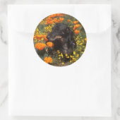 野草花のダシュントの子犬 ラウンドシール (バッグ)