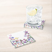 野草花カラフル園花 スクエアペーパーコースター (インサイチュ)