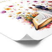 野草花好き御一筆 ポスター (角)