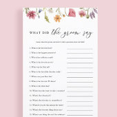 野草花婿が何と言ったかブライダルゲーム