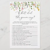 野草花婿は何と言ったブライダルシャワー (正面)