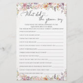 野草花婿は何と言ったブライダルシャワー (正面)