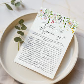 野草花婿は何と言ったブライダルシャワー