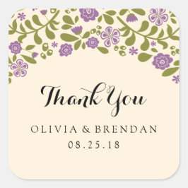 野草花 |結婚式の引き出物 スクエアシール