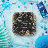 野草蝶の緑の葬儀 ペーパープレート (パーティー)