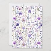 野草蝶パーソナライズされた文具 サンキューカード (裏面)