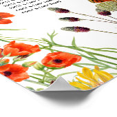 野草蝶結婚座図 ポスター (角)