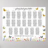 野草蝶20台結婚席 ポスター (正面)