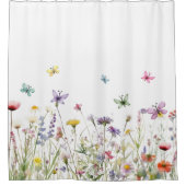 野草蝶 シャワーカーテン (正面)