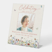 野草追悼式 台座サイン (正面)