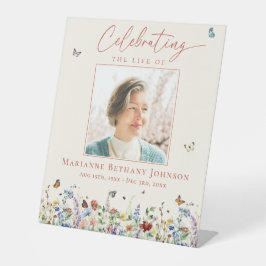 野草追悼式 台座サイン