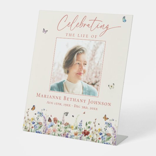 野草追悼式 台座サイン (正面)