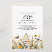 野草鳥蝶60周年 招待状 (正面/裏面)