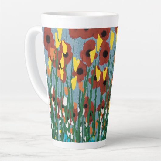 野草 カフェラテマグ (左アングル)