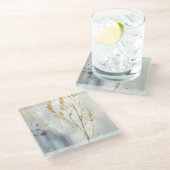 野草 ガラスコースター (アングル)