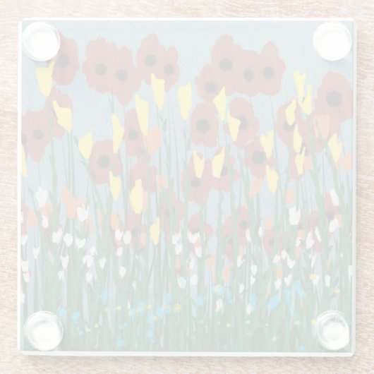 野草 ガラスコースター (裏面)