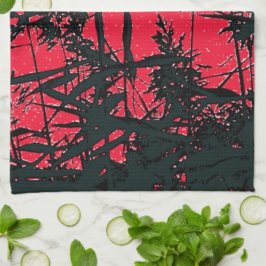 野草 キッチンタオル (折り畳み)