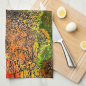 野草 キッチンタオル (四つ折り)