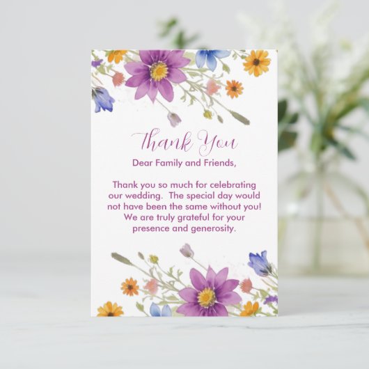 野草 サンキューカード (スタンド正面)