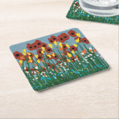 野草 スクエアペーパーコースター (アングル)