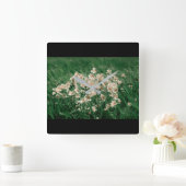 野草 スクエア壁時計 (ホーム)