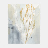 野草 フリースブランケット (正面)