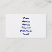 野草 名刺 (裏面)