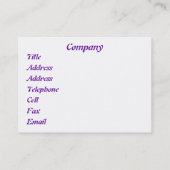 野草 名刺 (裏面)