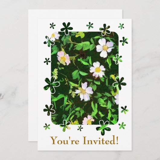 野草 招待状 (正面/裏面)