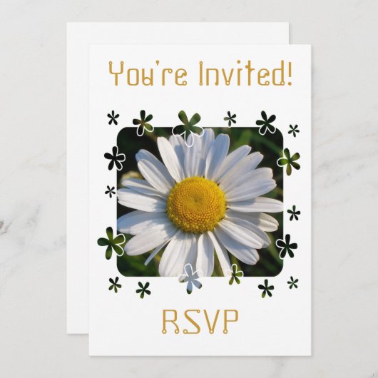 野草 招待状 (正面/裏面)