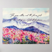 野草、神の御言葉が立つ ポスター (正面)