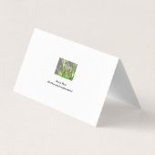 野草 – 紫の花折りカード (裏面)