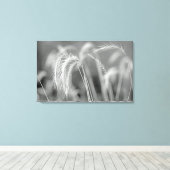 野草 – 黒と白 キャンバスプリント (インサイチュ (ウッドフロア))