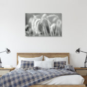 野草 – 黒と白 キャンバスプリント (インサイチュ (寝室))