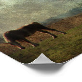 野荷車を引くの馬 ポスター (角)