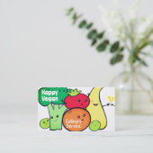 野菜おもしろいは高い5つの料理ビズカード 名刺 (スタンド正面)