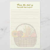 野菜かごのパーソナライズされた便箋 便箋 (正面)